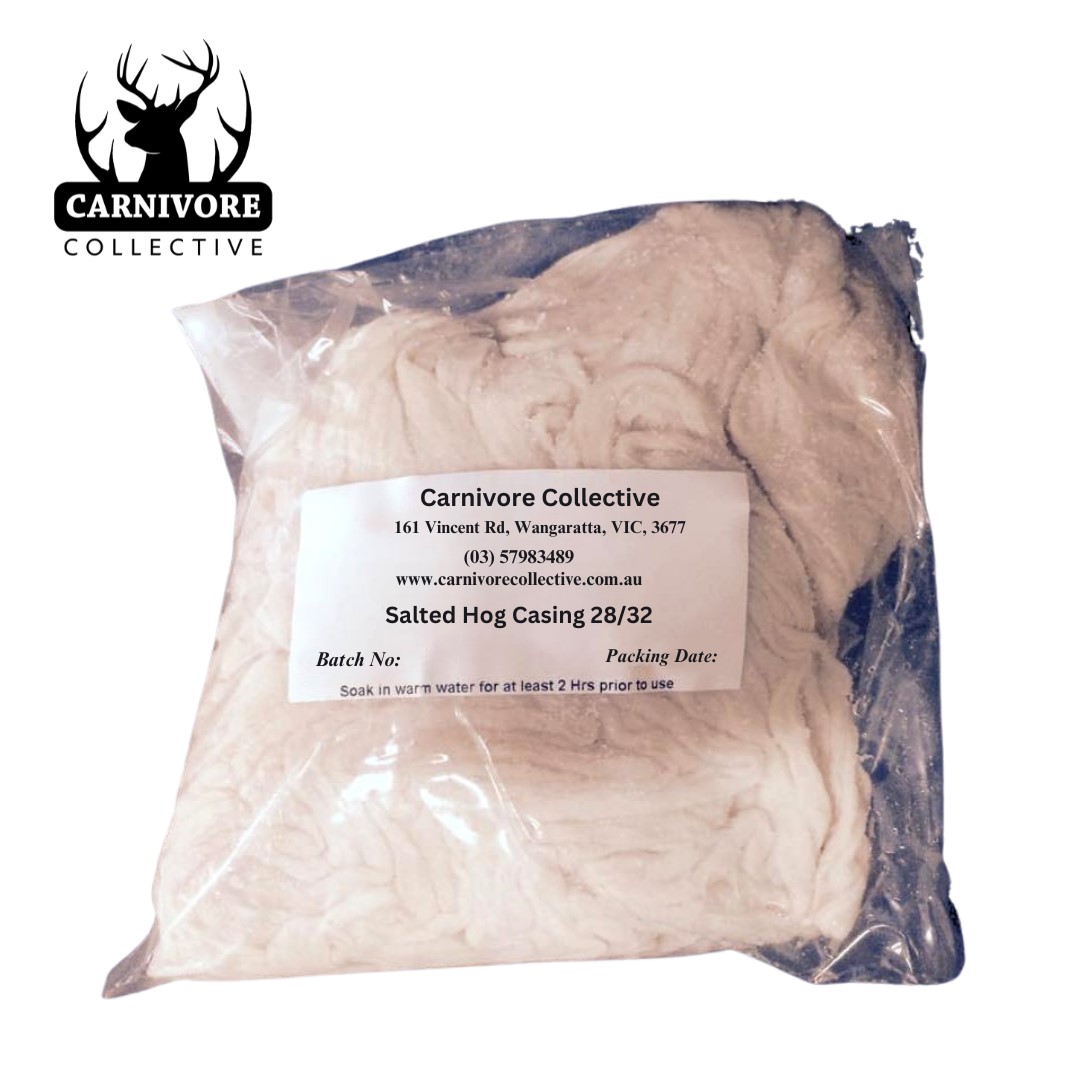 Carnivore Collective Natural Graded 28/32mm Thick Hog Sausage Casings 91m Pack